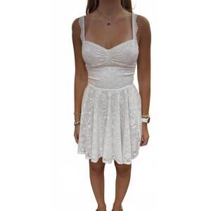 NEW JESSICA ANGEL lace aline dress in white